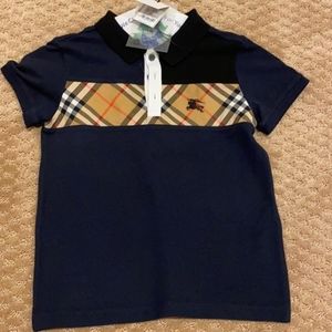 Burberry boys polo shirt